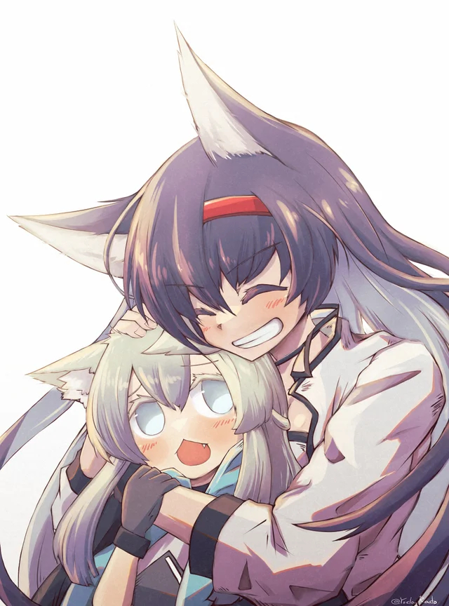 ,     Arknights, Anime Art, , , Rosmontis, Blaze, Animal Ears