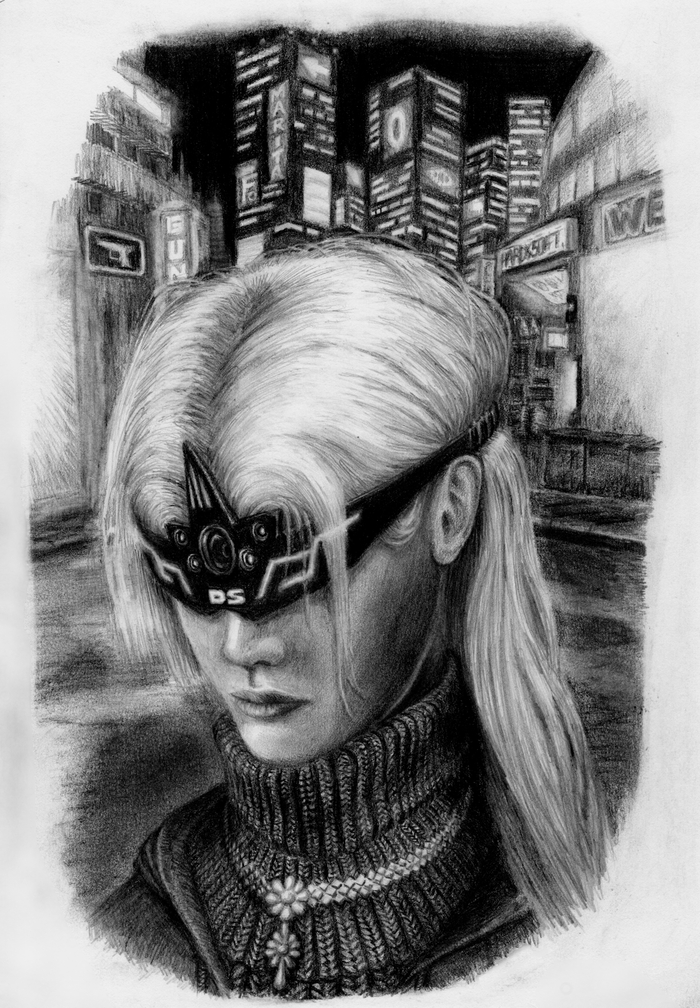 Что если Хранительница Огня попадет в киберпанк?