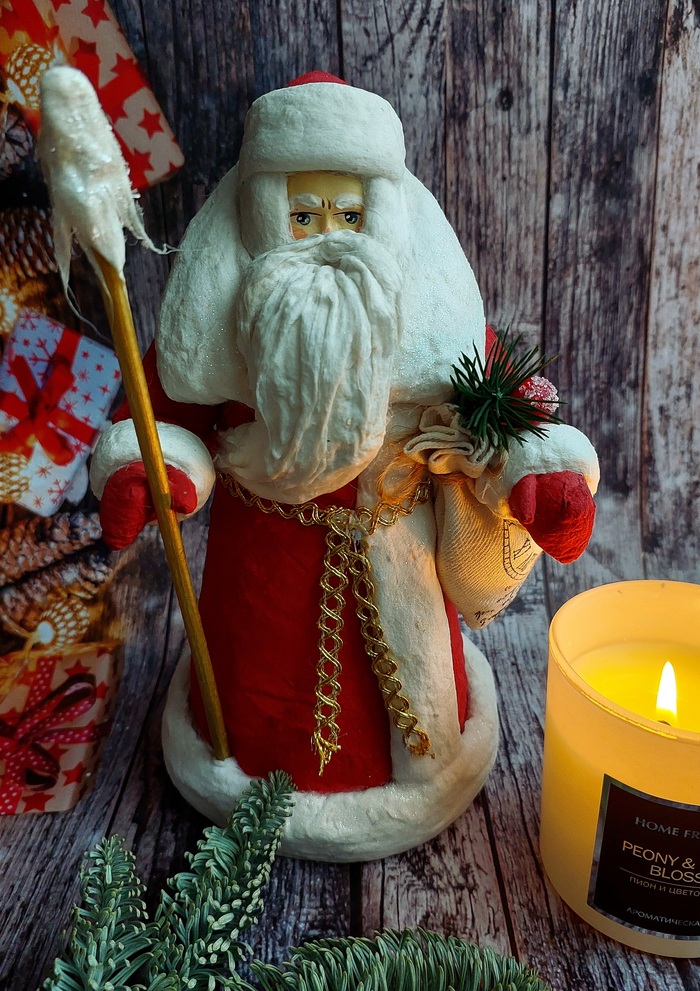 Реставрация советского деда Мороза. 22 см
