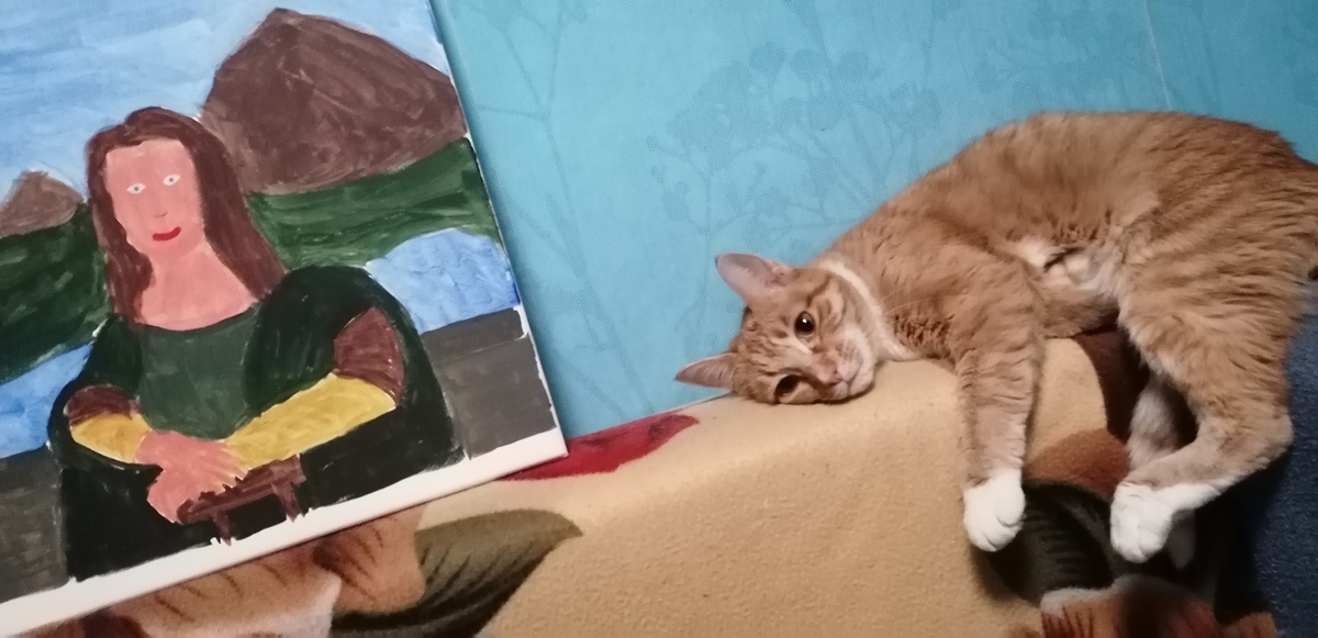 Мона Лиза и кот | Пикабу