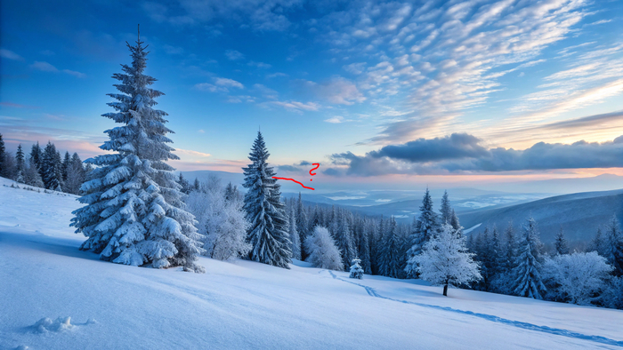 На второй картинке найти явные проблемы еще сложнее - наиболее заметно то что холм очень резко обрывается и сменяется озером. А еще ель слева выглядит странно. Но пожалуй все эти аргументы не очень убедительные.