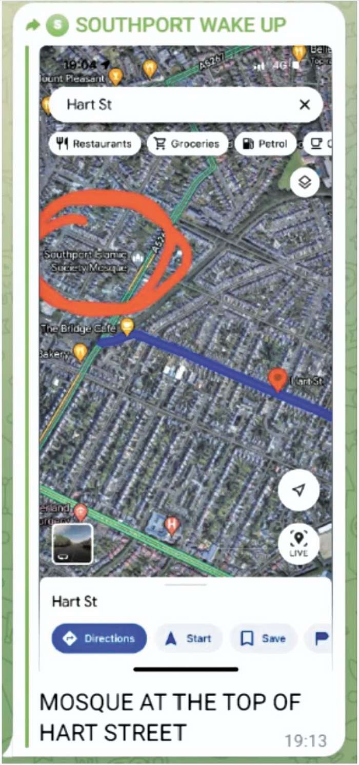 Наводка от Макинтайра: «Мечеть в верхней части Харт-стрит».