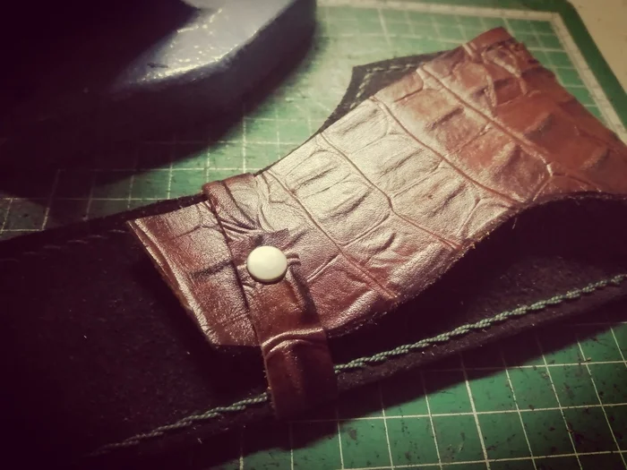 Caliper Case. Leather Case - My, Leather products, Male, Accessories, Natural leather, Calipers, Case, Voronezh, Vaso, With your own hands, Longpost