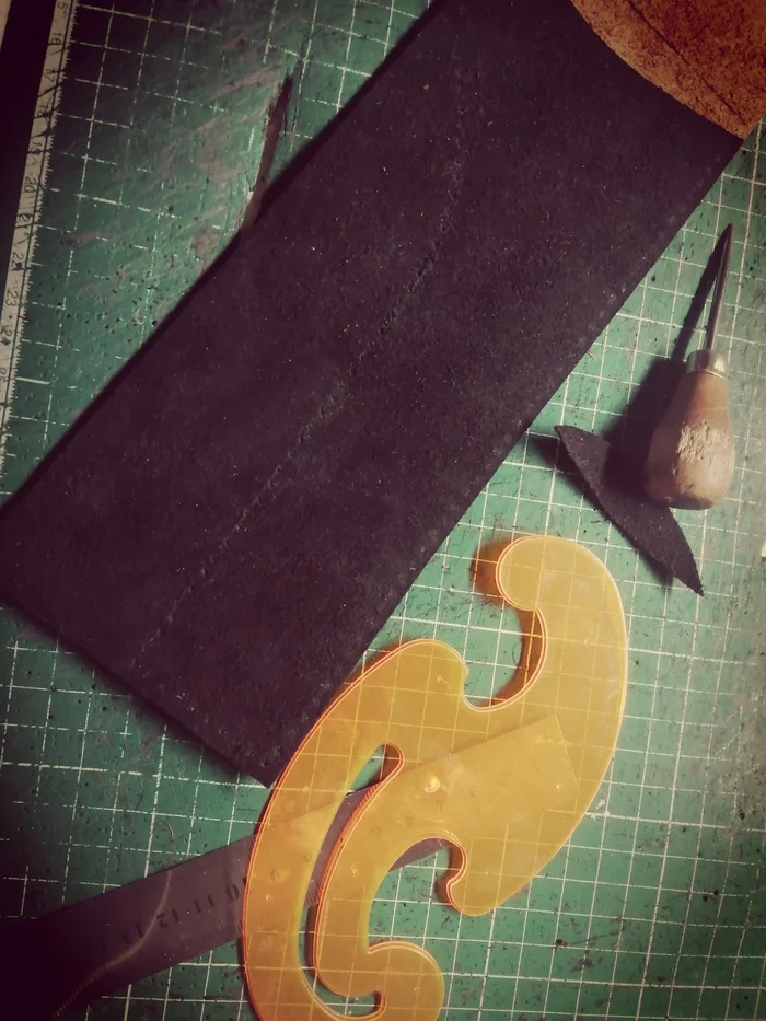Caliper Case. Leather Case - My, Leather products, Male, Accessories, Natural leather, Calipers, Case, Voronezh, Vaso, With your own hands, Longpost