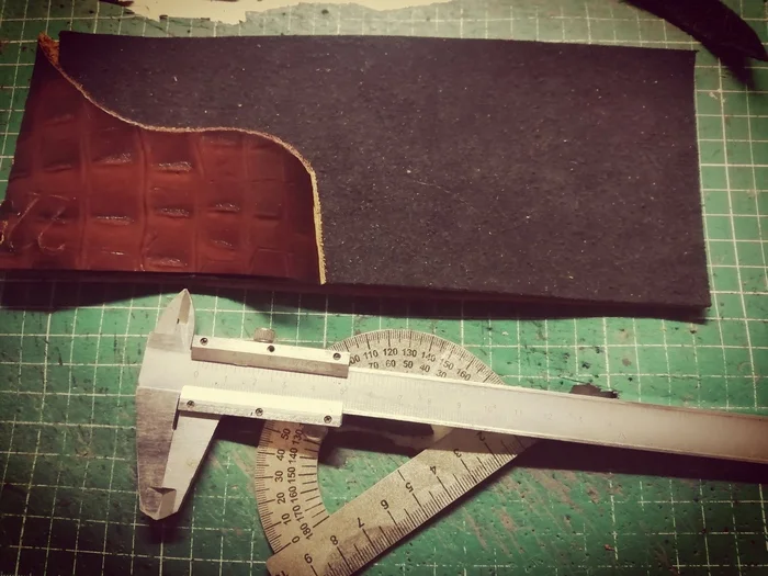 Caliper Case. Leather Case - My, Leather products, Male, Accessories, Natural leather, Calipers, Case, Voronezh, Vaso, With your own hands, Longpost