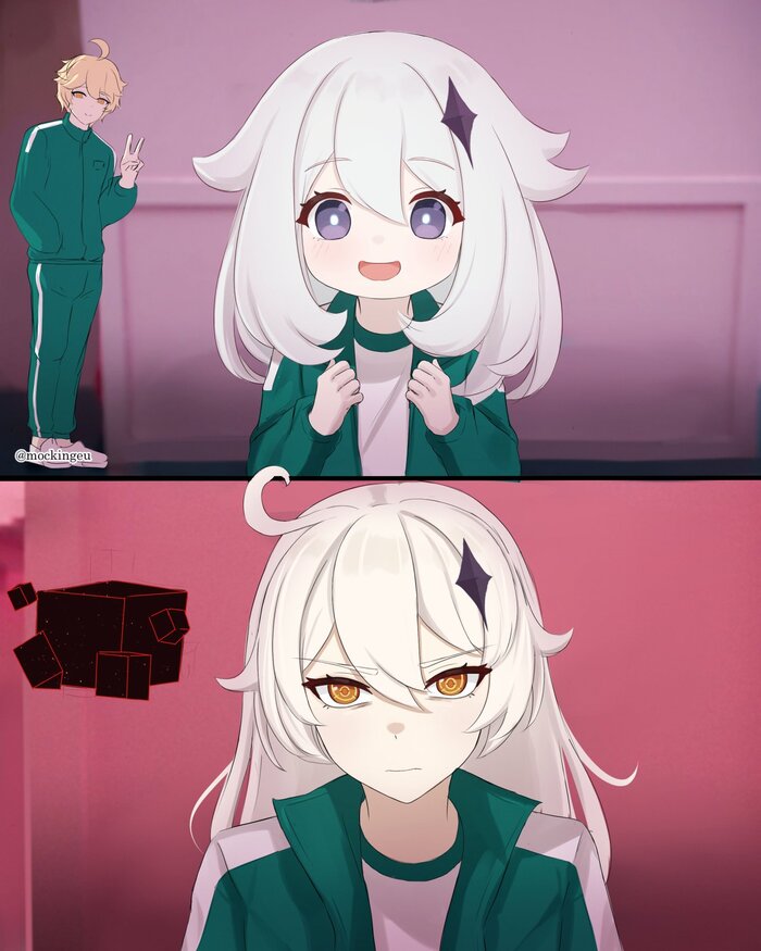   , Anime Art, Paimon (Genshin Impact), Aether (Genshin Impact), Genshin Impact