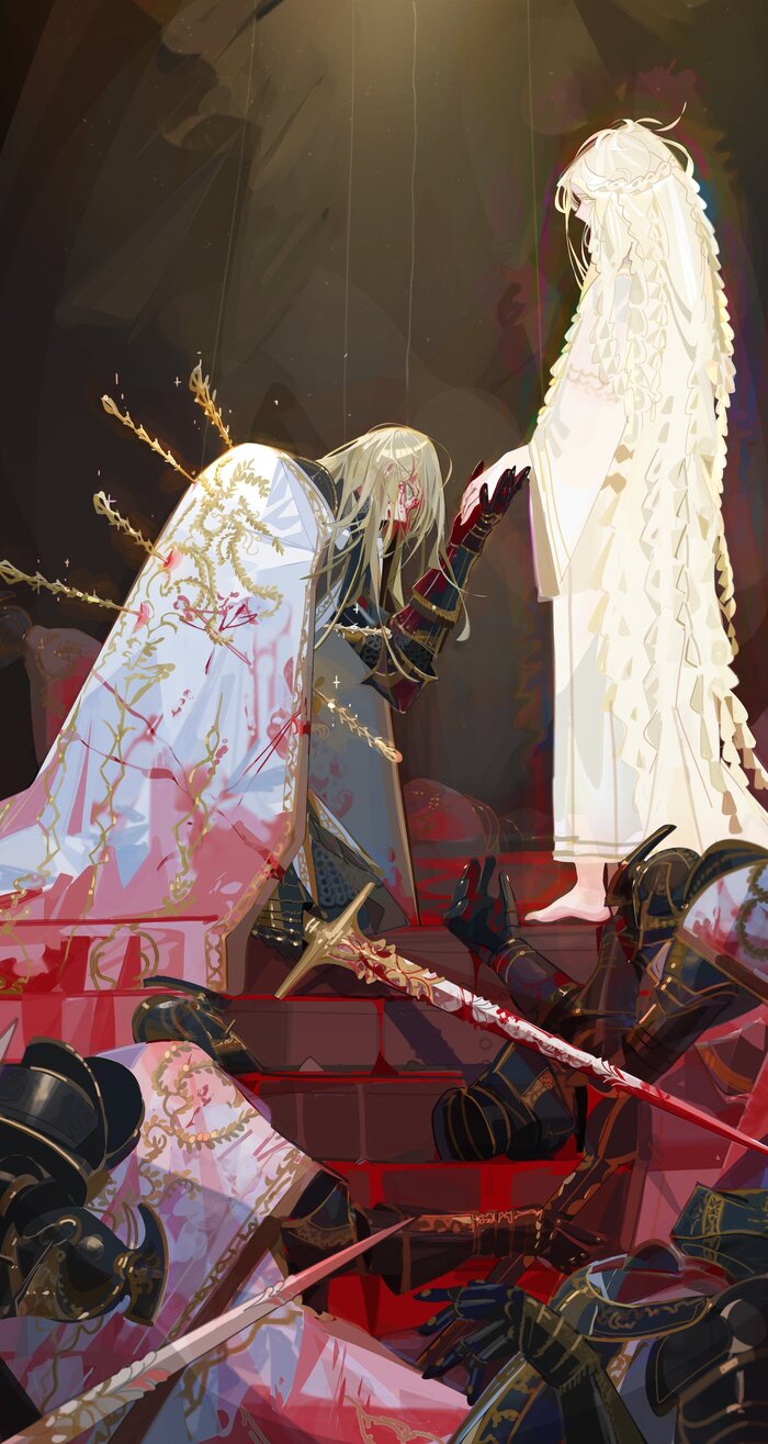    Nslacka, Elden Ring, , Game Art, Needle Knight Leda, Miquella