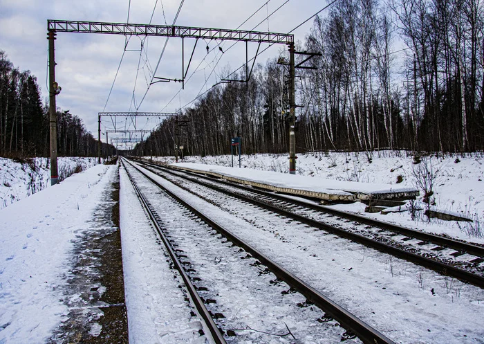 I'll leave Moscow by commuter train, I'll leave for nowhere... - The photo, Winter, Moscow region, Drive, Railway, Longpost
