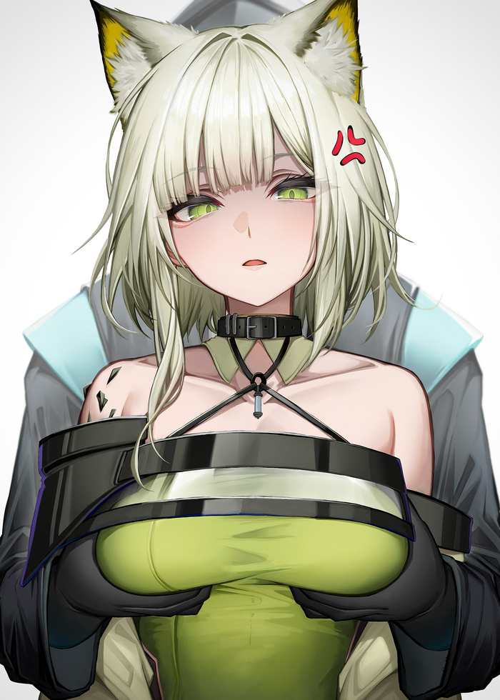 ...?! Anime Art, , Arknights, Kaltsit, Doctor (Arknights), Tab head, 