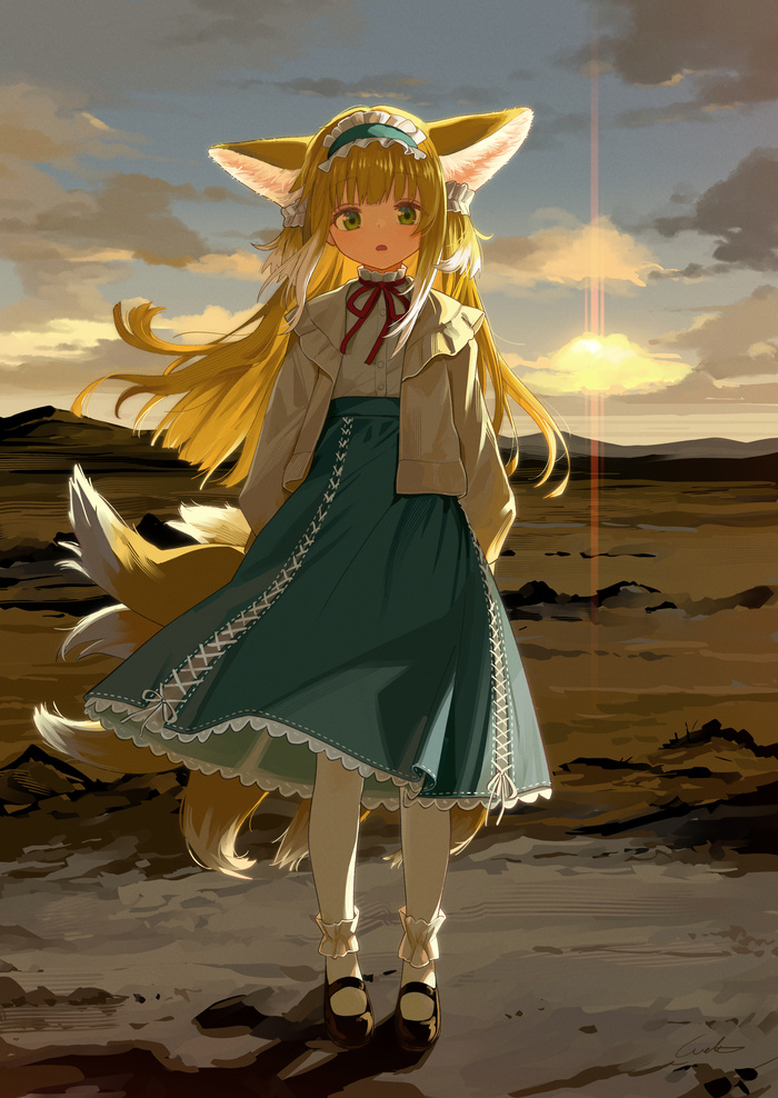  Arknights, Suzuran, Animal Ears, Anime Art, Game Art, , 