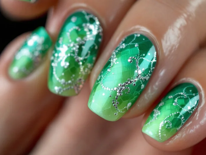 Manicure nail design (part 1) - My, Fashion, Style, For women, Manicure, Nails, Nail painting, The Dragon, Lizard, Longpost, Neural network art