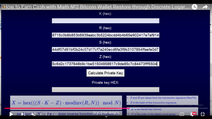 <a href="https://pikabu.ru/story/discrete_logarithm_matematicheskie_metodyi_i_instrumentyi_po_vosstanovleniyu_kriptovalyutnyikh_koshelkov_bitcoin_12250144?u=https%3A%2F%2Fyoutu.be%2FErjCph1mI9Y%3Ft%3D258&t=%D0%92%D0%B8%D0%B4%D0%B5%D0%BE%20%D1%81%20%D0%BF%D1%80%D0%B8%D0%B2%D1%8F%D0%B7%D0%BA%D0%BE%D0%B9%20%D0%BA%D0%BE%20%D0%B2%D1%80%D0%B5%D0%BC%D0%B5%D0%BD%D0%B8&h=0ec2de771c69a97929026c53e76929713ebd85b9" title="https://youtu.be/ErjCph1mI9Y?t=258" target="_blank" rel="nofollow noopener">    </a>