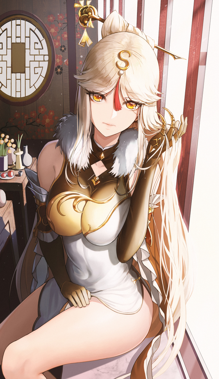   Anime Art, , Genshin Impact, Ningguang, , Danbooru
