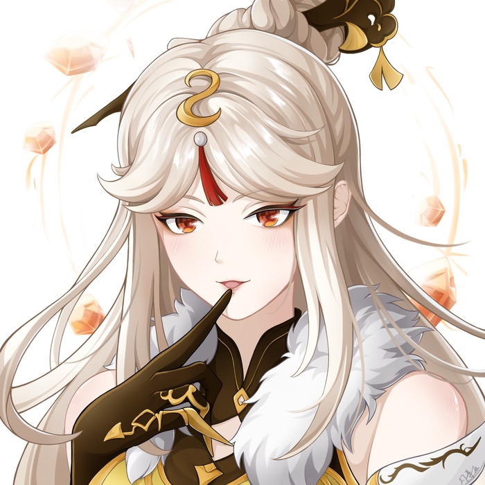   Ningguang, , Anime Art, Pixiv,  , Genshin Impact
