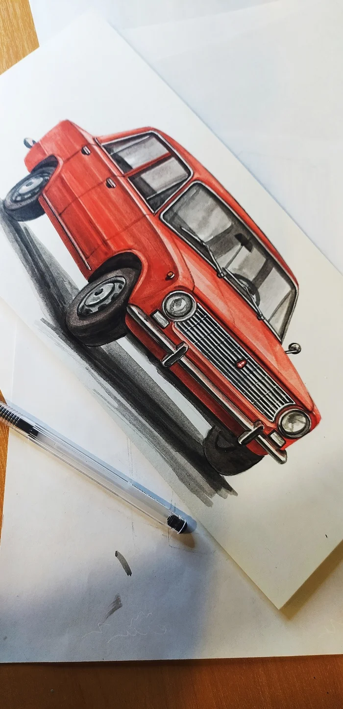 Zhiguli in my work. Sweatshirts, jeans, paintings - My, Zhiguli, Auto, Retro, Retro car, AvtoVAZ, Lada, Lada VFTS, Vaz-2101, VAZ-2105, VAZ-21011, Longpost