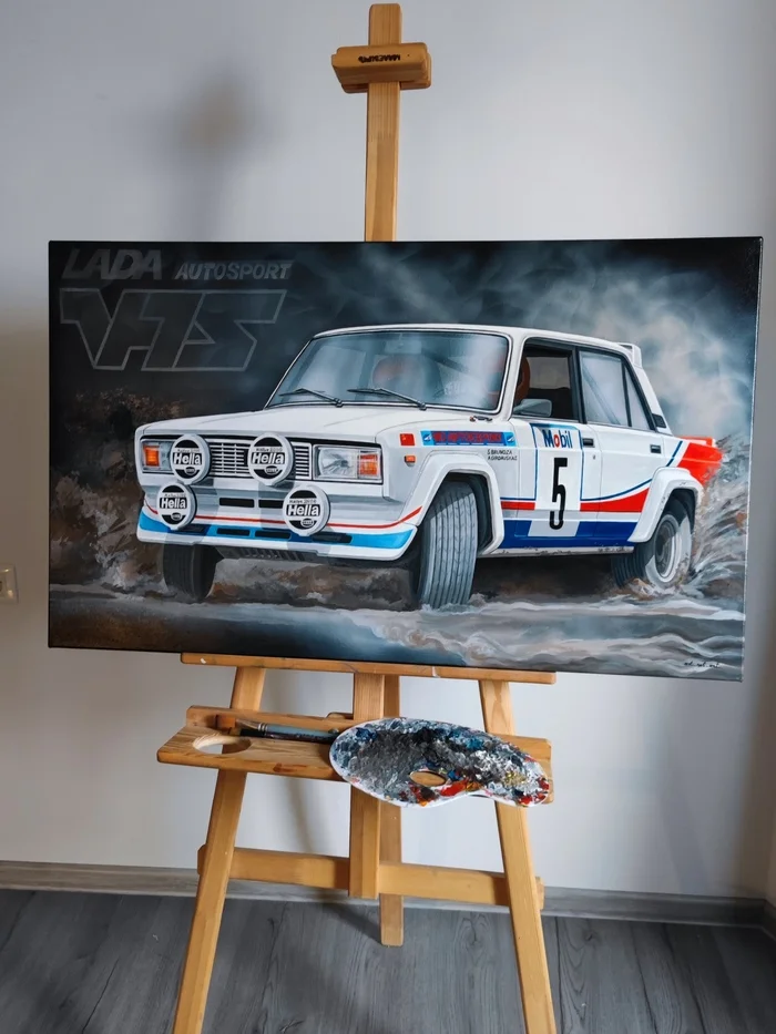 Zhiguli in my work. Sweatshirts, jeans, paintings - My, Zhiguli, Auto, Retro, Retro car, AvtoVAZ, Lada, Lada VFTS, Vaz-2101, VAZ-2105, VAZ-21011, Longpost