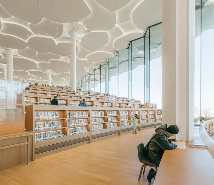 Beijing Municipal Library - The library with the largest reading room in the world - Building, Architecture, Tourism, Local history, Library, sights, The culture, China, Beijing, Travels, Art, Literature, Books, Design, Interior, Norway, Longpost