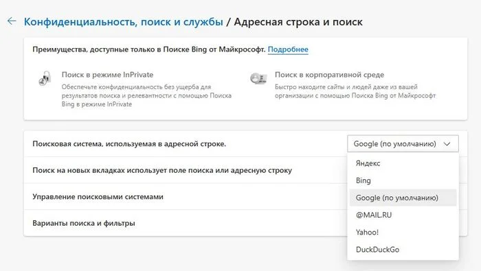 Увидел поисковую систему аналога и испугался - Поисковик, Edge, Настройки, Вопрос, Текст, Спроси Пикабу