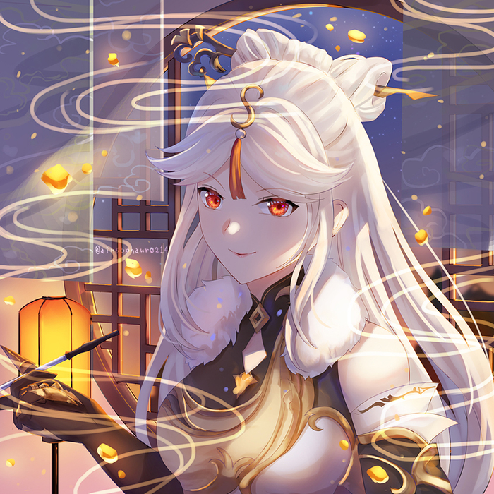   Ningguang,  , Anime Art, , Pixiv, Genshin Impact