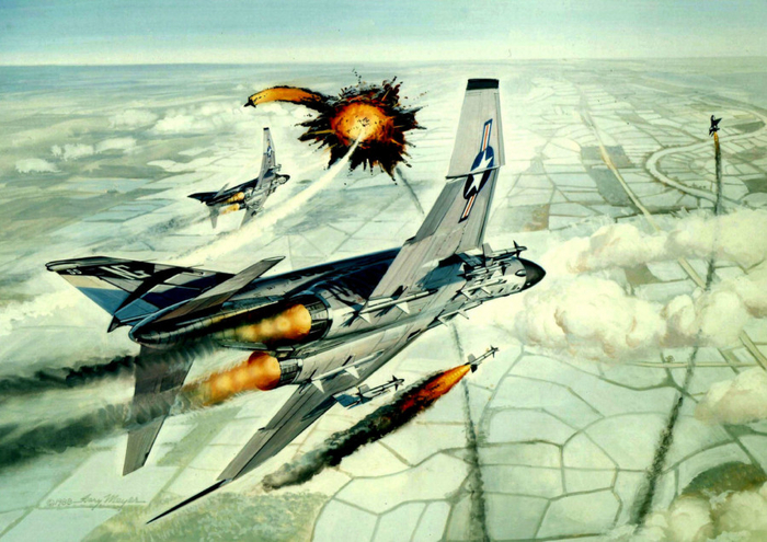 ...А на этот раз повезло "Фантомам" и не повезло "двадцать первым" ВВС ДРВ.