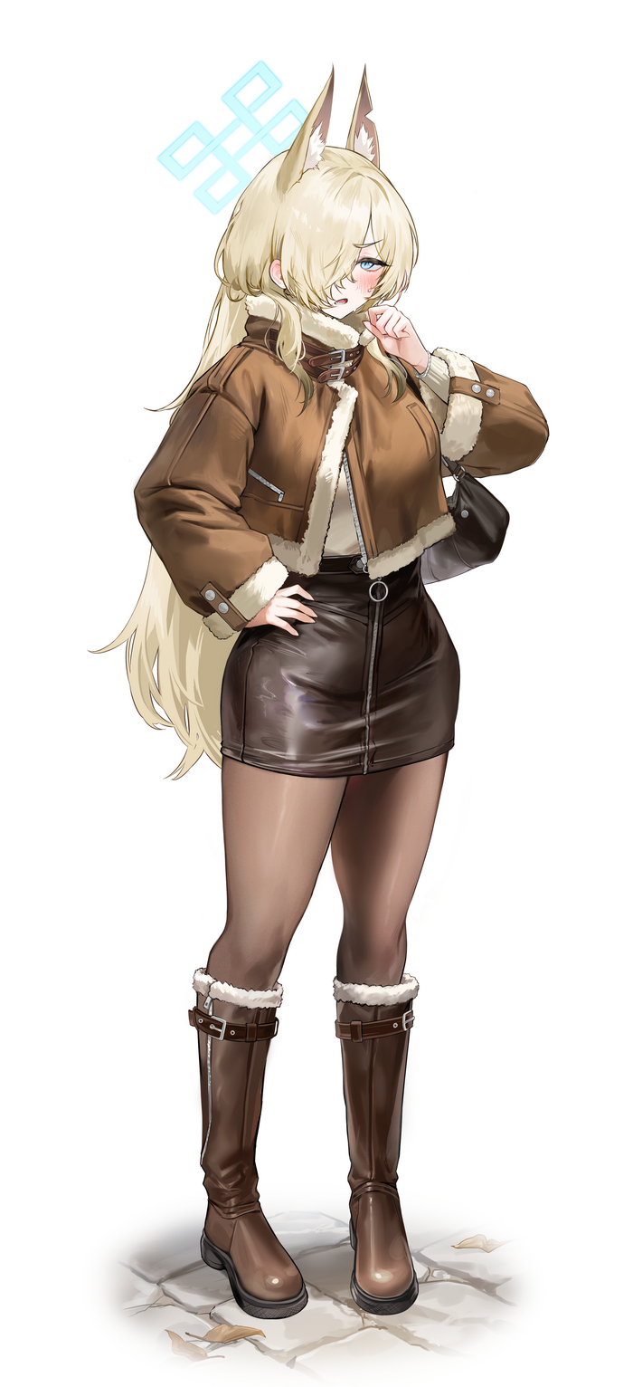  , Anime Art, Blue Archive, Ogata Kanna, Animal Ears, , 