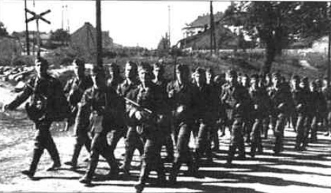 Батальон Нахтигаль, уже на оккупированной территориии УССР.