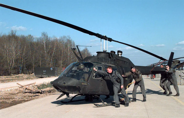 OH-58 Kiowa Warrior Военная авиация, Вертолет, Мат, Длиннопост