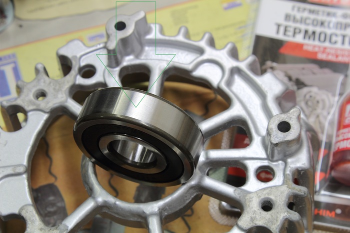 Подшипник передний FAG 6303-2RSR-C3 Korea