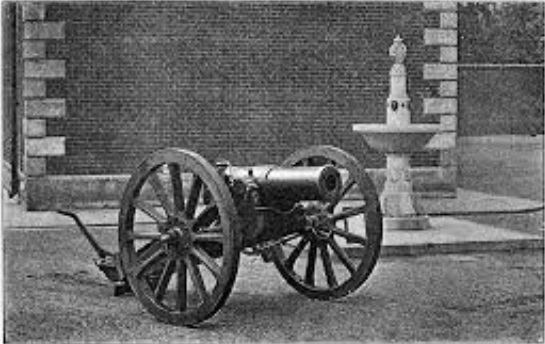 Кустарное изделие буров - копия 120-мм крупповской гаубицы.