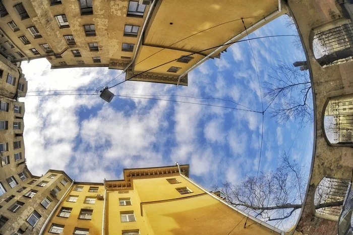 Zenithar 16, my love 1 - My, Saint Petersburg, Lyrics, Lens, Courtyard, Zenitar, Fishye, Longpost