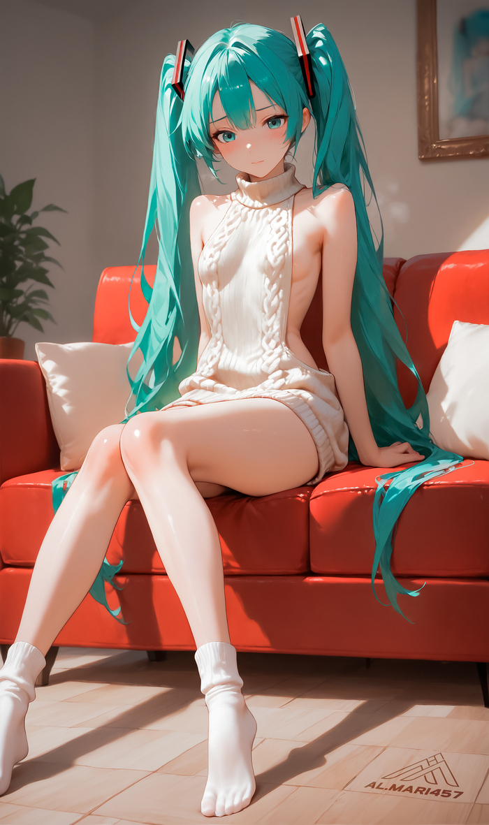   24.1:      ...  , Stable Diffusion, Anime Art, , ,  , Hatsune Miku, Virgin killer sweater, , , ,  ,  , , , , 