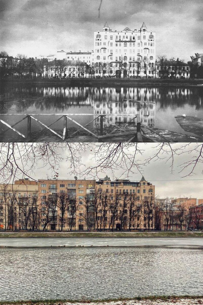 Патриаршие пруды — место, где мечты продаются, а ты ещё не понял, что это лохотрон. Фото 1910 & 2022 год