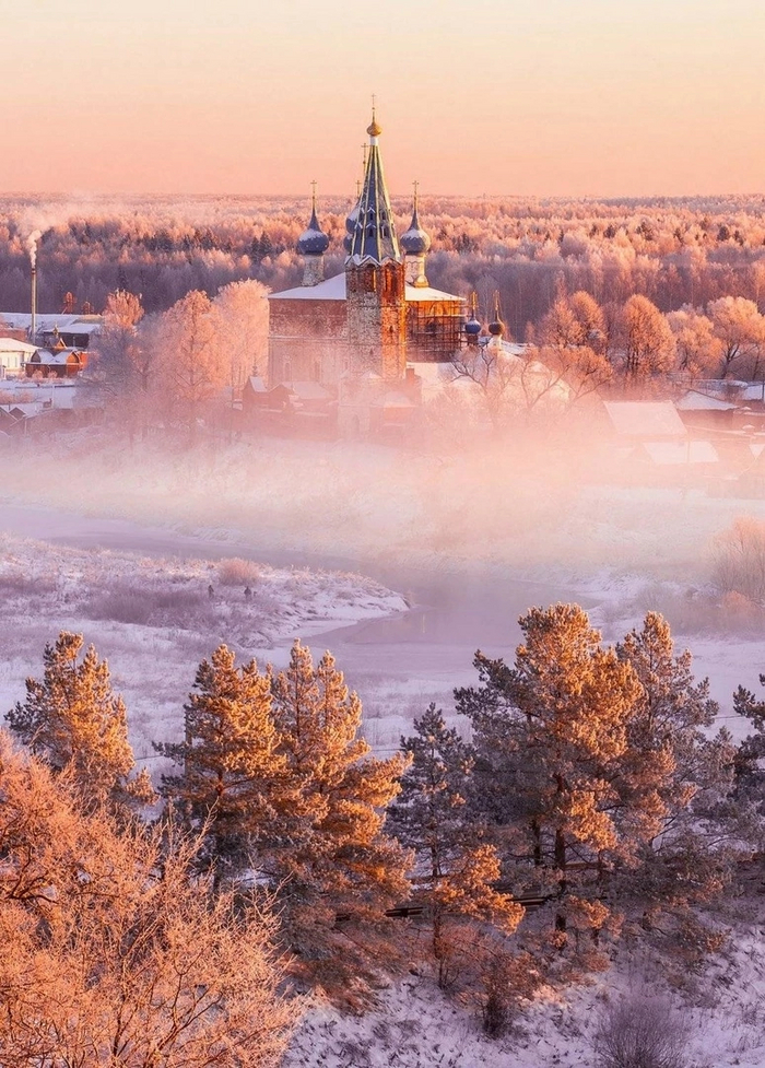 Морозное утро в Ивановской области