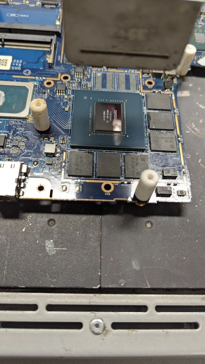Completion of the New Year's long-term construction project - My, Laptop Repair, Saint Petersburg, Electronics Workshop 78, Repair of equipment, Repair of video cards, Video, Vertical video, Short videos, Longpost