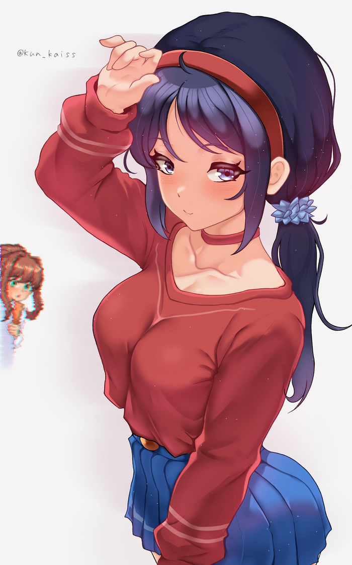  Anime Art, , , Miside, Mita (MiSide), Doki Doki Literature Club, Monika (Doki Doki)
