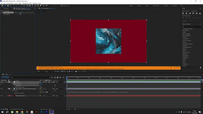 Проблема с выражением в after effects - Помощь, Adobe After Effects