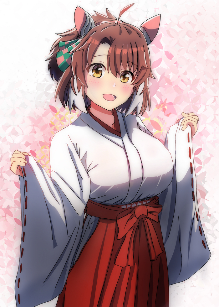 Dantsu Flame , Anime Art, Uma Musume Pretty Derby, Animal Ears,  ( ), Dantsu Flame