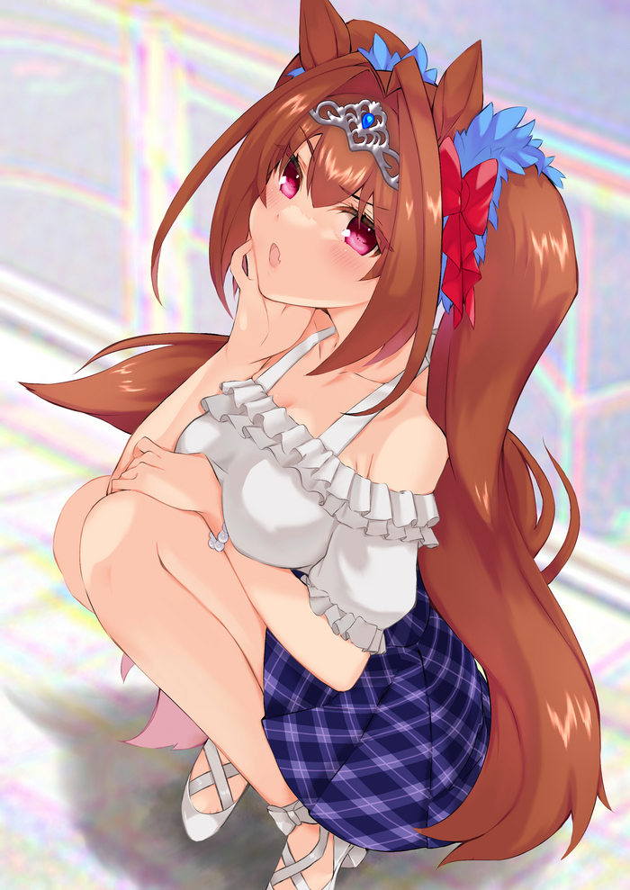Daiwa Scarlet , Anime Art, Uma Musume Pretty Derby, Daiwa Scarlet, Animal Ears