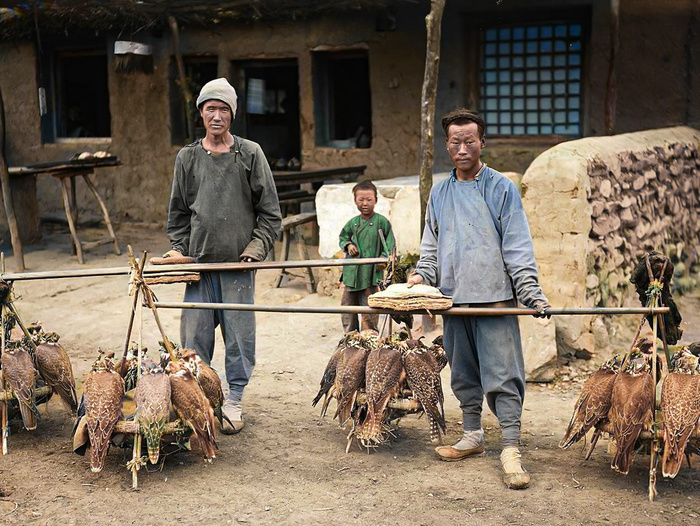 Любопытные фотографии из прошлого стран Азии. 20 раскрашенных фотографий ХХ века. Часть III Историческое фото, Старое фото, Корея, Вьетнам, Китай, Япония, Азия, 20 век, Фотография, Колоризация, Длиннопост