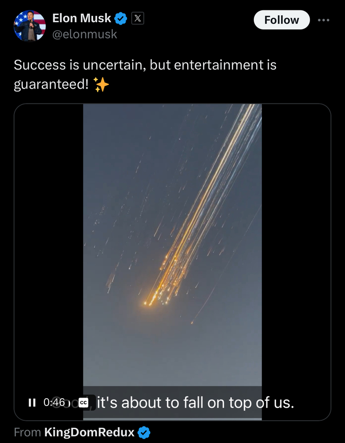     Starship, ,  , SpaceX,  , X (Twitter), ,   