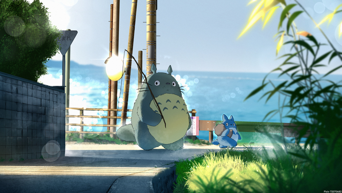 Totoro , Anime Art, ,   ,  , Studio Ghibli