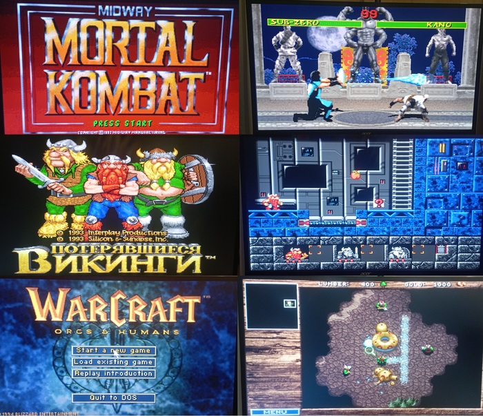 mortal kombat (1992) the lost vikings (1993) warcraft (1994)