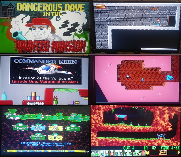 dangerous dave (1988) commander keen (1991) lemmings (1991)