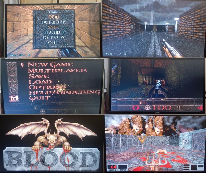 chasm the rift (1997) десять кадров quake (1996) шесть кадров blood (1997) пять кадров