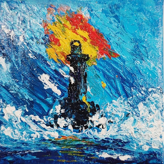 Based on, The Lighthouse - Acrylic, Reply to post, Artist, My