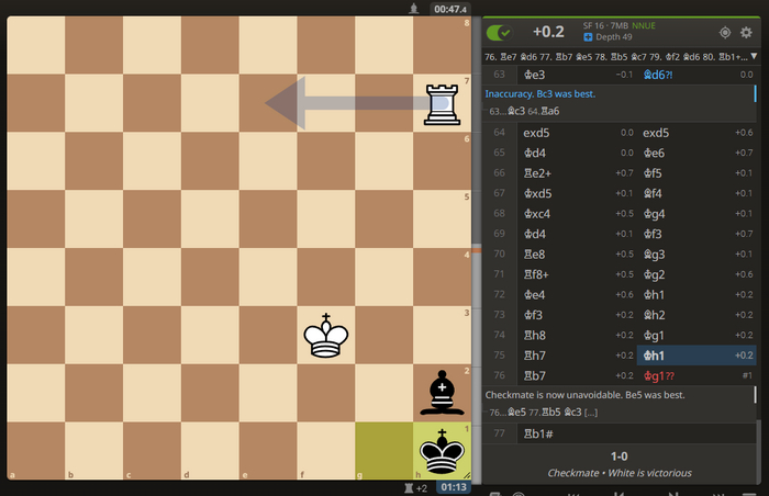 sumat777(2262) - G0ldman(2503)   75. ... h1