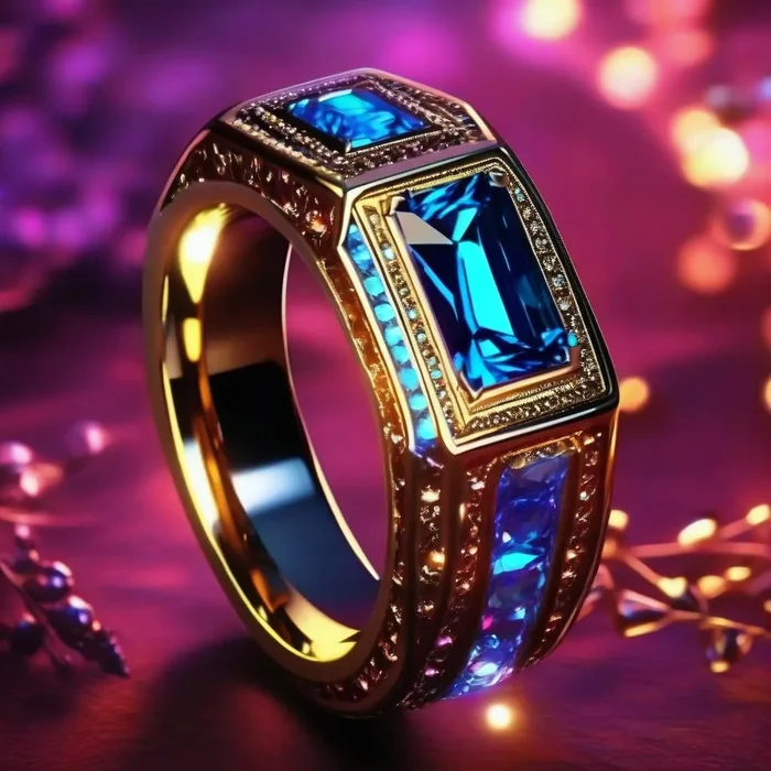 Precious rings - My, Art, Neural network art, Artificial Intelligence, 3D, Neural Networks, Generated, Stable diffusion, Ring, Gems, Jewelry, Jewelry, Decoration, Fantasy, Ring, Longpost