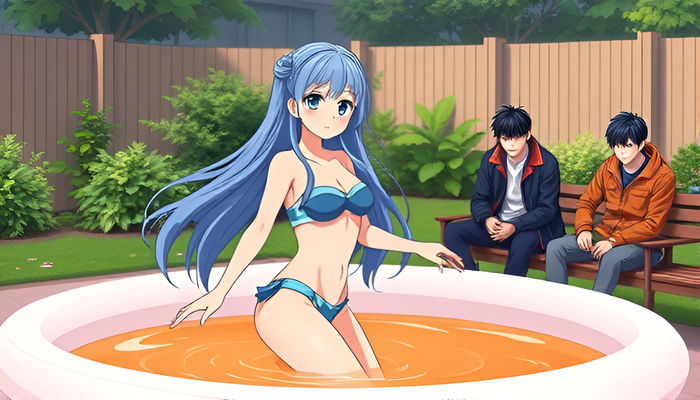 Купальщица в "магме".