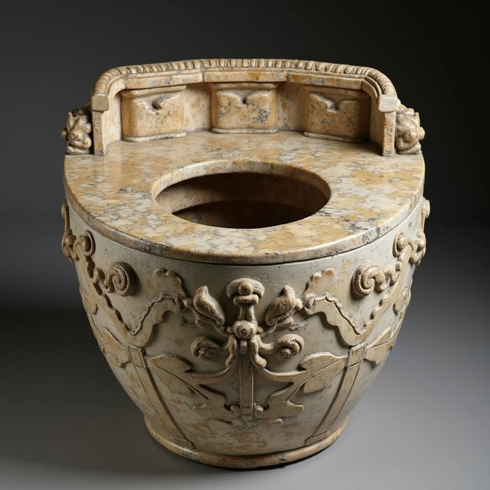 Римский мраморный ночной горшок