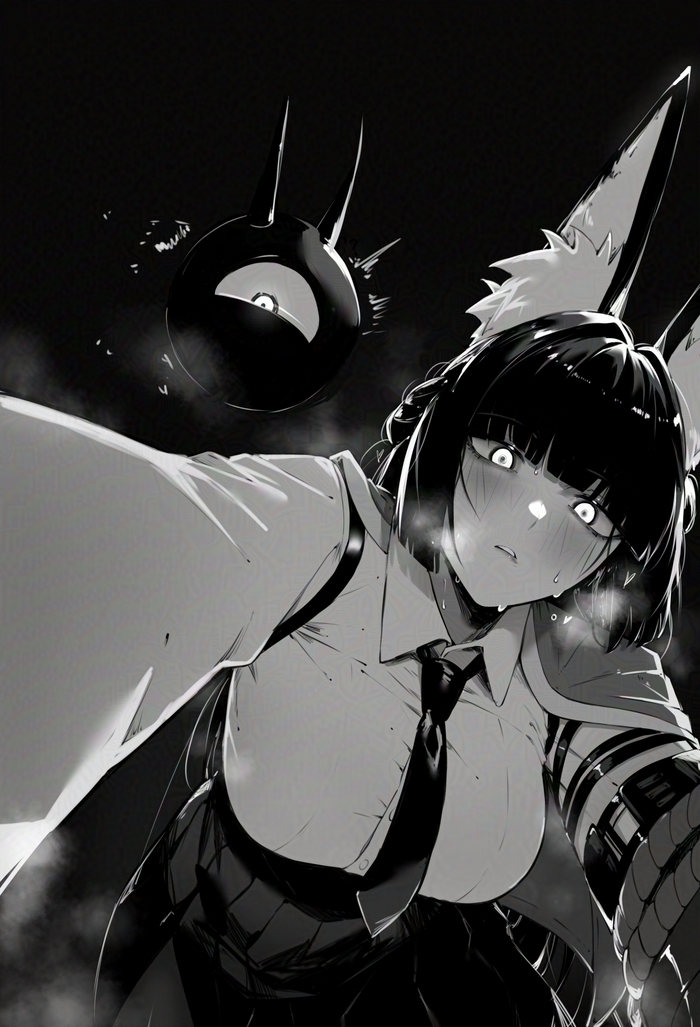   Miyabi Zenless Zone Zero, Hoshimi Miyabi (zzz), , , , Anime Art, , Animal Ears, Zovokia (Masoq),   